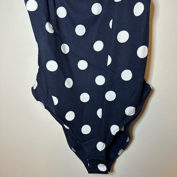 Zara Black and White Polka Dot Bodysuit - Picture 9 of 13